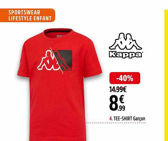 tee-shirt garçon kappa