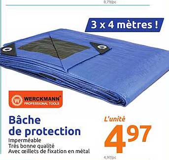 bâche de protection werckmann professional tools