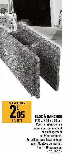 Bloc à Bancher