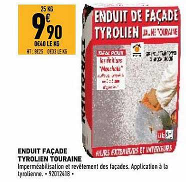 enduit façade tyrolien touraine