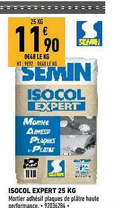 isocol expert 25 kg semin