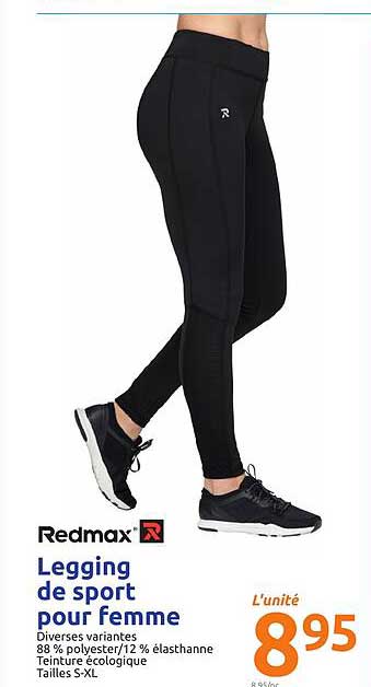 Legging De Sport Pour Femme Redmax