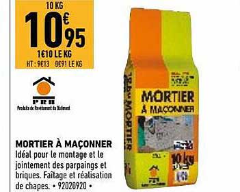mortier à maçonner
