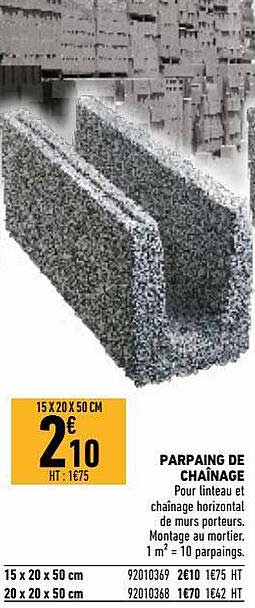 parpaing de chaînage