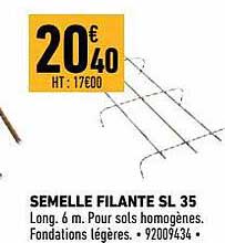 semelle filante sl 35