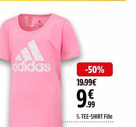 tee-shirt fille adidas