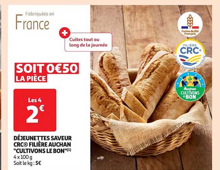 Déjeunettes Saveur Crc Filière Auchan "cultivons Le Bon"