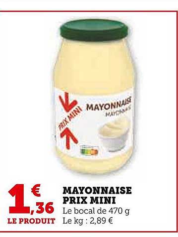 mayonnaise prix mini