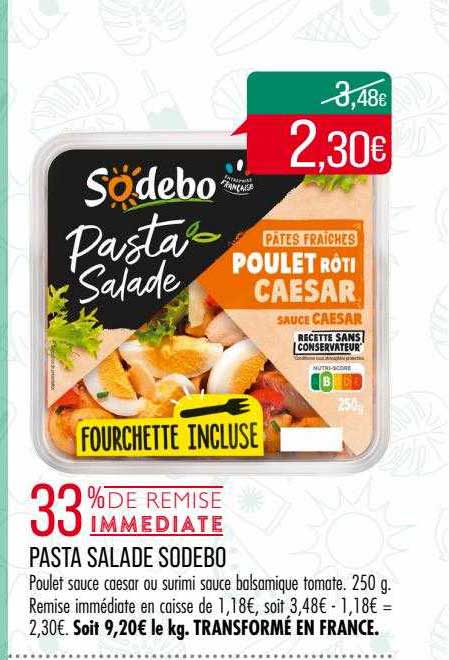 Pasta Salade Sodebo