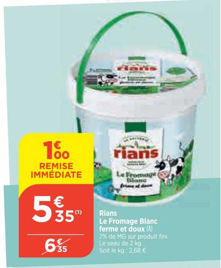 Rians Le Fromage Blanc Ferme Et Doux