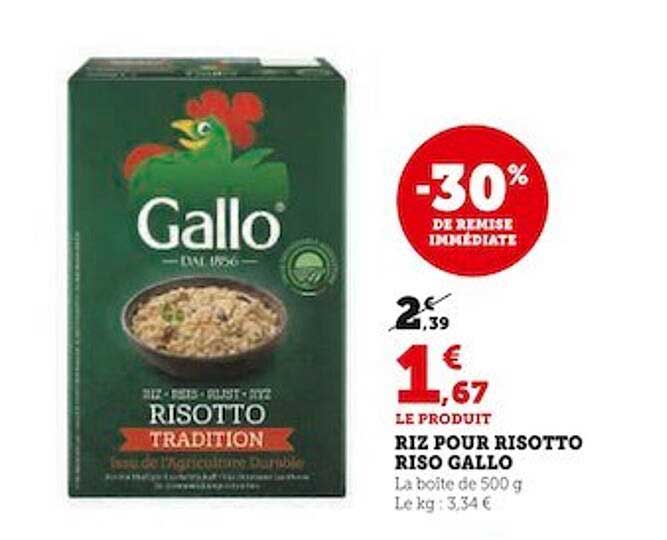 riz pour risotto riso gallo