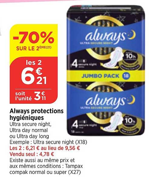 always protections hygiéniques