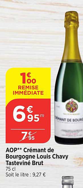 aop crémant de bourgogne louis chavy tasteviné brut