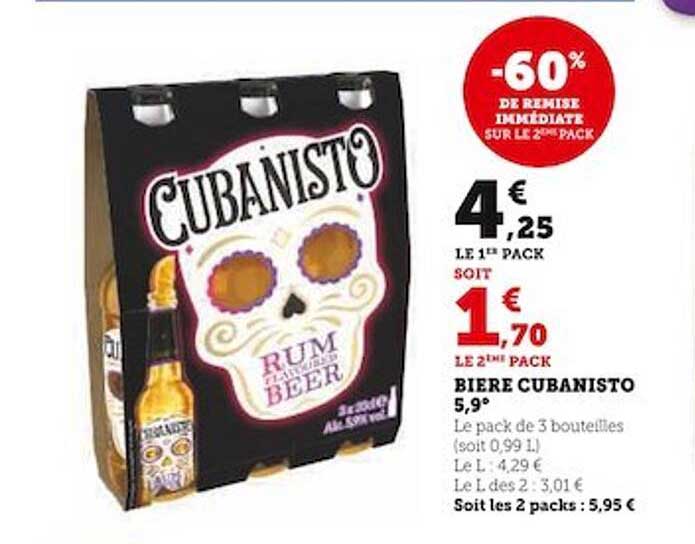 bière cubanisto 5,9°