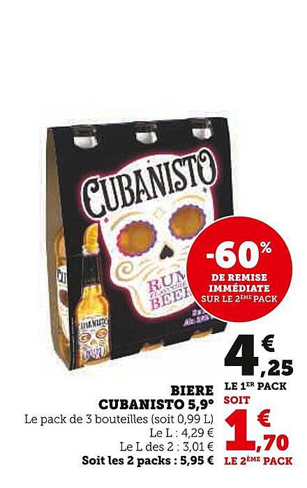bière cubanisto 5,9°