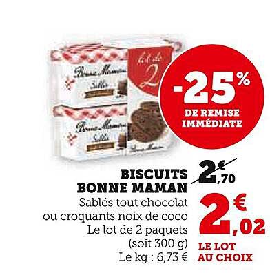 biscuits bonne maman