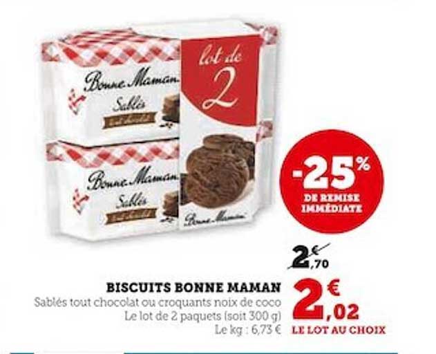 biscuits bonne maman