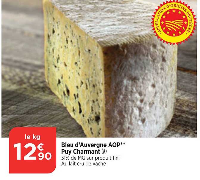 bleu d'auvergne aop puy charmant