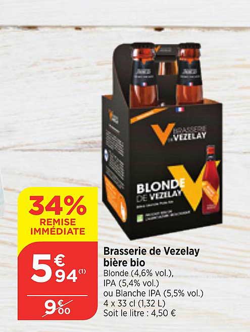 brasserie de vezelay bière bio
