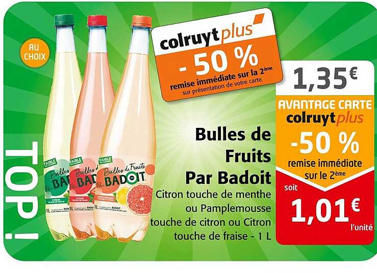 bulles de fruits par badoit