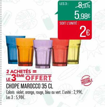 chope marocco 35cl