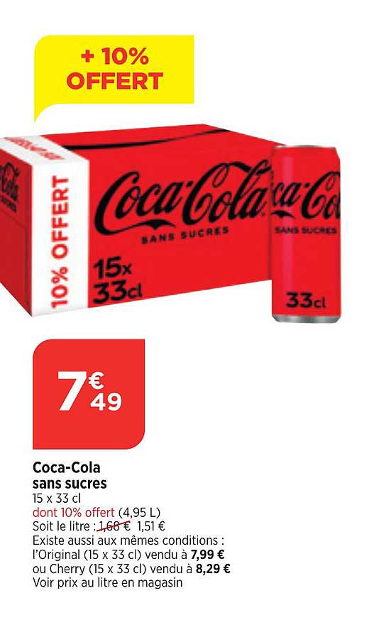 coca-cola sans sucres