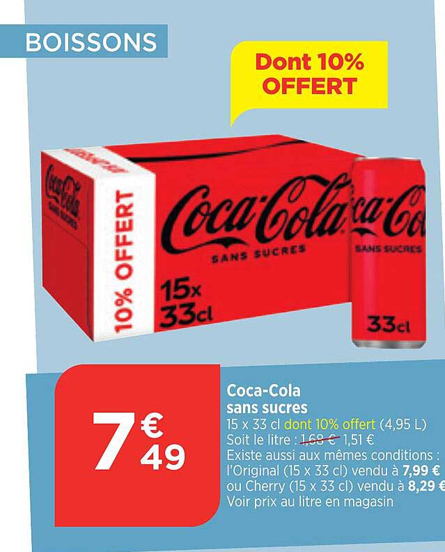 coca-cola sans sucres