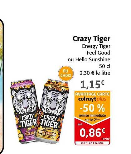 crazy tiger energy tiger feel good ou hello sunshine