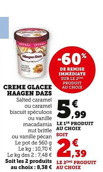 crème glacée häagen dazs