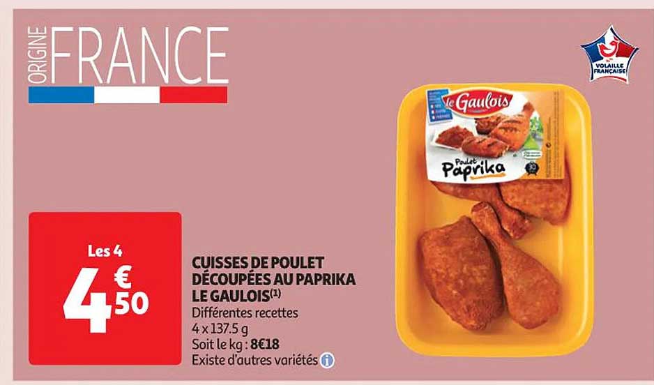 Cuisses De Poulet Découpées Au Paprika Le Gaulois