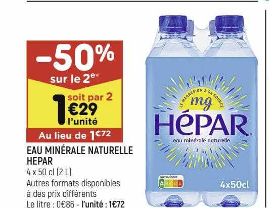 Eau Minérale Naturelle Hépar