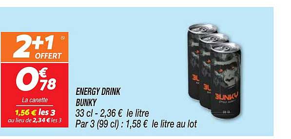 energy drink bunky