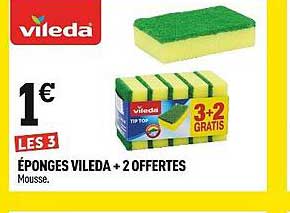 éponges vileda + 2 offertes