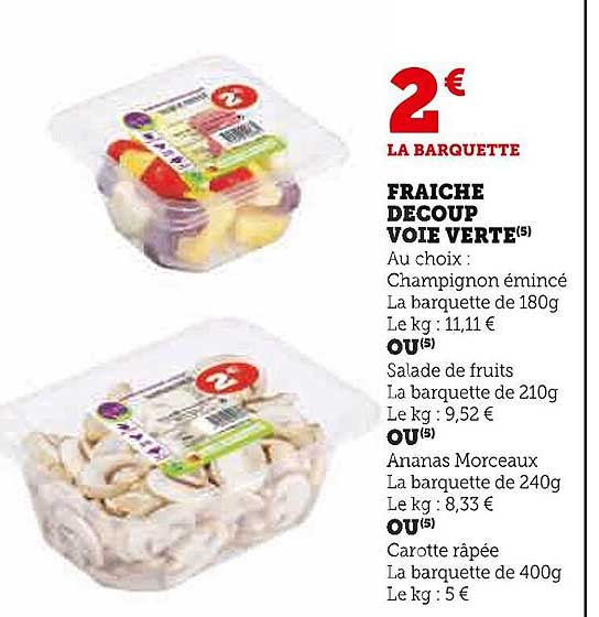 fraîches découp voie verte