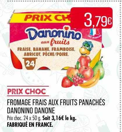 Fromage Frais Aux Fruits Panachés Danonino Danone
