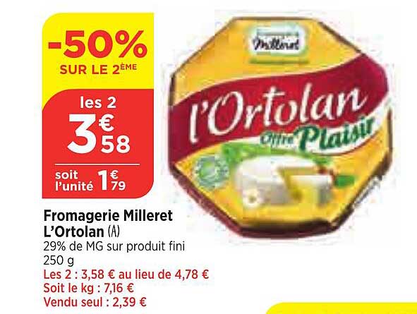 Fromagerie Milleret L'ortolan