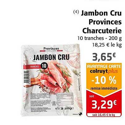 jambon cru provinces charcuterie