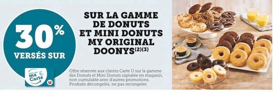 La Gamme De Donuts Et Mini Donuts My Original Doonys