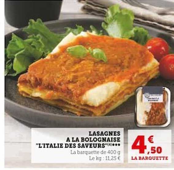 lasagnes à la bolognaise "l'italie des saveurs"