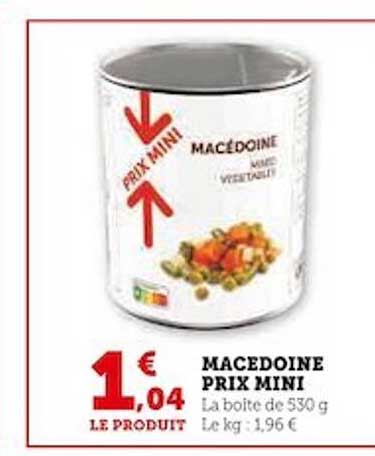 macédoine prix mini