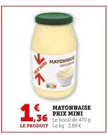 mayonnaise prix mini