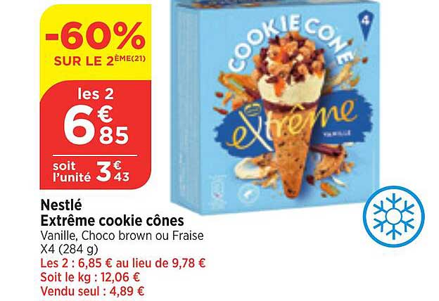 Nestlé Extrême Cookie Cônes
