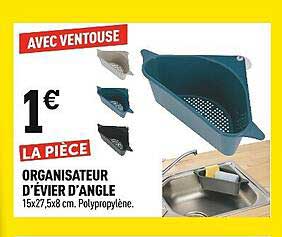 organisateur d'évier d'angle