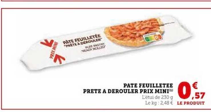 pâte feuilletée prête à dérouler prix mini
