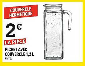 pichet avec couvercle 1,2l