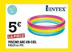 piscine arc-en-ciel intex