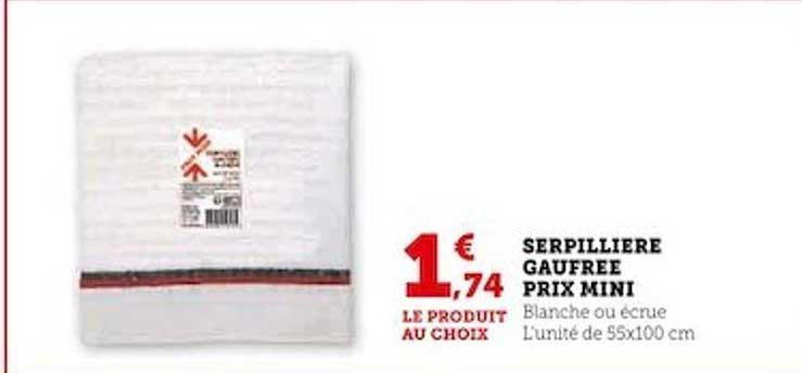 serpillière gaufrée prix mini