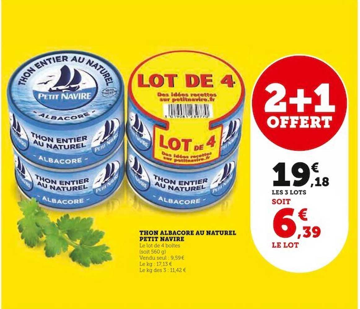 Thon Albacore Au Naturel Petit Navire