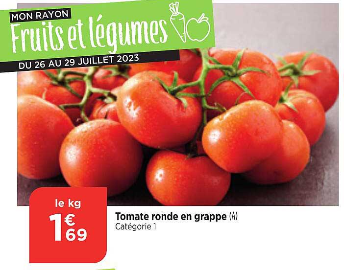 Tomate Ronde En Grappe