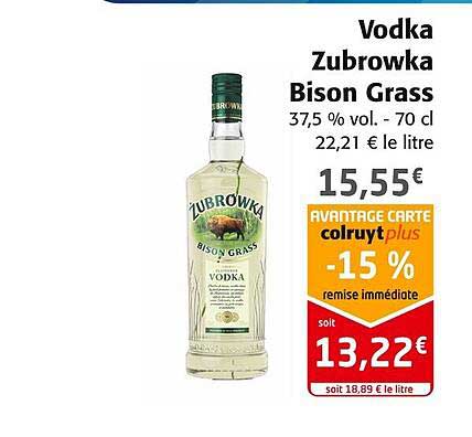 vodka zubrowka bison grass
